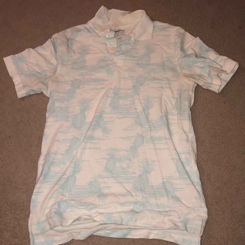 Collared pineapple shirt
